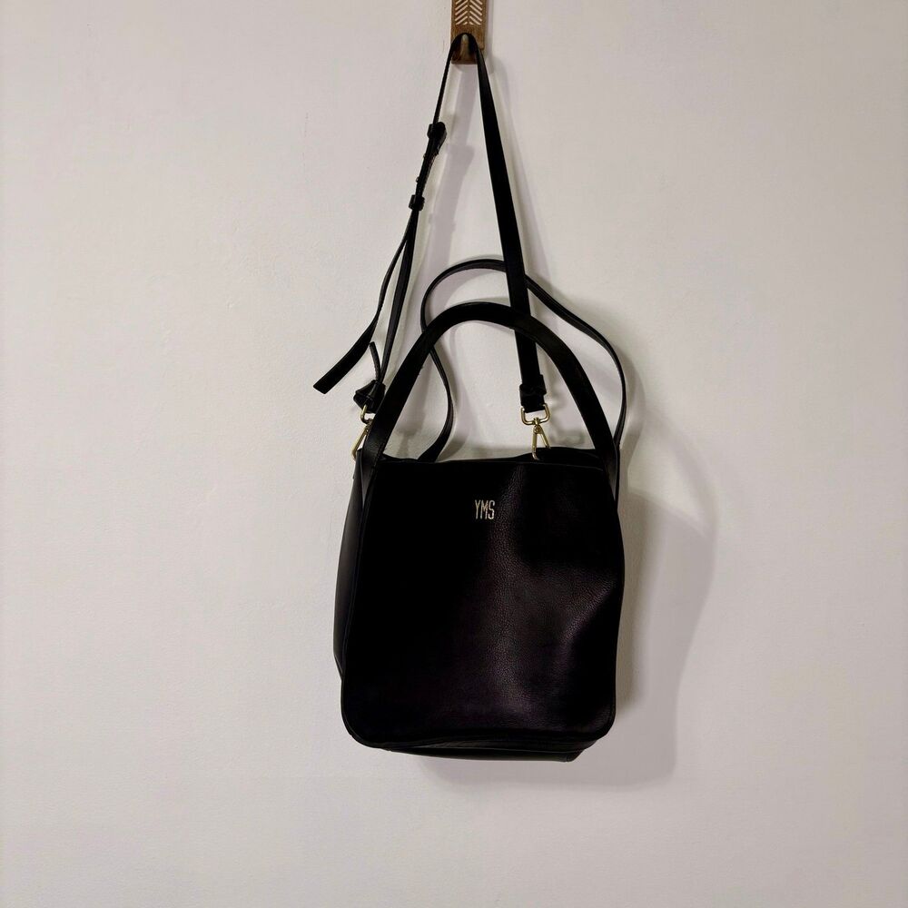 Madewell Sydney Black Leather Crossbody Bag
